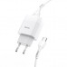 Зарядное устройство HOCO C73A Glorious dual port charger set(Type-C) White (6931474713070)