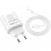Зарядное устройство HOCO C80A Plus Rapido PD20W+QC3.0 charger set(C to C) White (6931474779908)