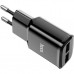 Зарядное устройство HOCO C88A Star round dual port charger set(Type-C) Black (6931474749543)