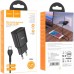 Зарядное устройство HOCO C88A Star round dual port charger set(Type-C) Black (6931474749543)