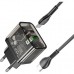 Зарядний пристрій HOCO N34 Dazzling dual-port Black (6931474799180)