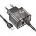 Зарядний пристрій HOCO N34 Dazzling dual-port Black (6931474799180)