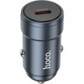 Зарядное устройство HOCO Z57 USB-C PD30W car charger metal gray (6942007633048)