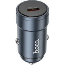 Зарядное устройство HOCO Z57 USB-C PD30W car charger metal gray (6942007633048)