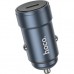 Зарядное устройство HOCO Z57 USB-C PD30W car charger metal gray (6942007633048)