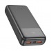 Батарея універсальна HOCO 20000mAh, PD/20W, 22.5W, Black (J121A / 42069)