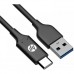Дата кабель USB 3.0 AM to USB-C 1.0m 3A braided HP (HP_DHC-TC102-1M)