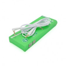 Кабель мультимедийный 3.5mm M to 3.5mm M 2.0m white iKAKU (YT-AUXGJ(M)/(M)-KSC-522-W)