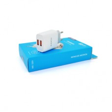 Зарядное устройство iKAKU KSC-395 2xUSB 5V 2.4A 12W White (KSC-395 MINGZE)