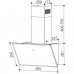 Вытяжка кухонная Interline FLY S BL A/60/GL/T