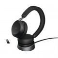 Навушники Jabra Evolve2 75 MS Stereo USB-A + База Black (27599-999-989)