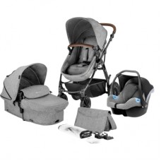 Коляска Kinderkraft 3 в 1 Moov Gray Melange (KKWMOOVGRYM0NC) (5902533915019)