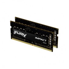 Модуль пам'яті для ноутбука SoDIMM DDR4 16GB (2x8GB) 3200 MHz Fury Impact Kingston Fury (ex.HyperX) (KF432S20IBK2/16)