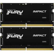 Модуль пам'яті для ноутбука SoDIMM DDR5 32GB (2x16GB) 5600 MHz Impact Black Kingston Fury (ex.HyperX) (KF556S40IBK2-32)
