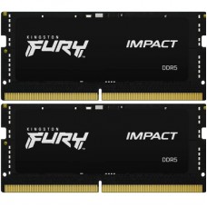 Модуль пам'яті для ноутбука SoDIMM DDR5 32GB (2x16GB) 5600 MHz Impact Black Kingston Fury (ex.HyperX) (KF556S40IBK2-32)