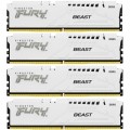 Модуль памяти для компьютера DDR5 128GB (4x32GB) 5600 MHz FURY Beast White Kingston Fury (ex.HyperX) (KF556C40BWK4-128)