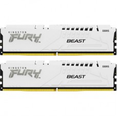 Модуль пам'яті для комп'ютера DDR5 32GB (2x16GB) 5200 MHz FURY Beast White Kingston Fury (ex.HyperX) (KF552C40BWK2-32)