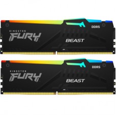 Модуль пам'яті для комп'ютера DDR5 64GB (2x32GB) 6400 MHz Beast RGB XMP Kingston Fury (ex.HyperX) (KF564C32BBAK2-64)