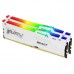 Модуль памяти для компьютера DDR5 64GB (2x32GB) 6400 MHz Beast White RGB EXPO Kingston Fury (ex.HyperX) (KF564C32BWEAK2-64)