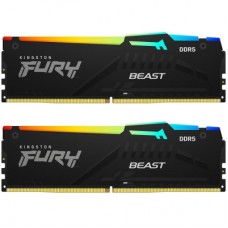 Модуль пам'яті для комп'ютера DDR5 32GB (2x16GB) 6000 MHz Beast RGB Kingston Fury (ex.HyperX) (KF560C36BBE2AK2-32)