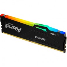 Модуль памяти для компьютера DDR5 64GB (2x32GB) 5600 MHz Beast RGB EXPO Black Kingston Fury (ex.HyperX) (KF556C40BBA-64)