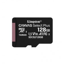 Карта памяти Kingston 128GB microSDXC Class 10 Canvas Select Plus 100R A1 (SDCS2/128GBSP)