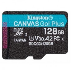 Карта пам'яті Kingston 128GB microSD class 10 UHS-I U3 A2 Canvas Go Plus (SDCG3/128GBSP)