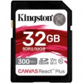 Карта памяти Kingston 32GB class 10 UHS-II U3 Canvas React Plus (SDR2/32GB)