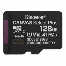 Карта памяти Kingston 128GB microSDXC class 10 UHS-I V10 A1 Canvas Select Plus (SDCS3/128GBSP)