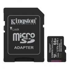 Карта пам'яті Kingston 64GB microSDXC class 10 UHS-I V10 A1 Canvas Select Plus (SDCS3/64GB)