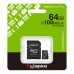 Карта пам'яті Kingston 64GB microSDXC class 10 UHS-I V10 A1 Canvas Select Plus (SDCS3/64GB)
