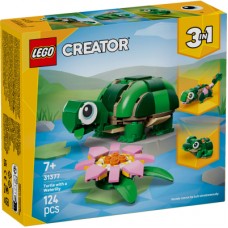 Конструктор LEGO Creator Черепаха с цветком водяной лилии (31377)