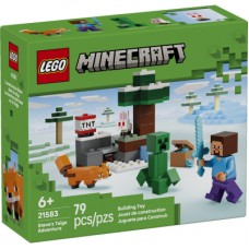Конструктор LEGO Minecraft Приключения Стива в тайге (21583)
