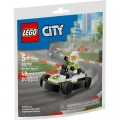Конструктор LEGO City Гонщик на картингу (30719)