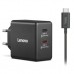 Блок живлення до ноутбуку Lenovo Dual USB-C 65W GaN Charger (40AW065BEU)