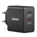 Блок живлення до ноутбуку Lenovo Dual USB-C 65W GaN Charger (40AW065BEU)