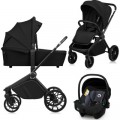 Коляска Lionelo 3 в 1 MIKA PLUS BLACK ONYX (LO-MIKA PLUS 3IN1 BLACK ONYX)