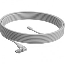 Кабель мультимедийный Logitech Rally Mic Pod Extension Cable Off White USB WW 10M (952-000047)