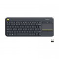 Клавиатура Logitech K400 Plus Touch Wireless UA Black (920-007145)