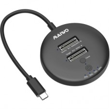 Док-станція для накопичувачів Maiwo 2*NVMe M.2 SSD to USB3.2 Gen2 USB-C 10Gbps (K3026P2 grey)