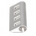 Концентратор Maxxter USB 2.0 Type-A 4 ports silver (HU2A-4P-01)