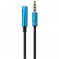 Кабель мультимедийный Maxxter 3.5 мм jack M to F 1.0m 4-pin (A-3434-1m)