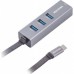 Переходник Maxxter Type-C to Gigabit Ethernet, 3 Ports USB 3.0 (NECH-3P-02)