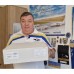 Конструктор Metal Time Коллекционная модель Ukrainian Dream Exclusive Edition Ан-225 Мрия собранная двухцветная (MT001EE/READY)