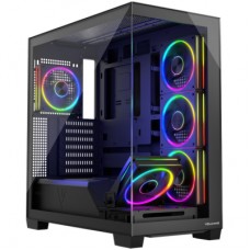 Корпус Modecom VOLCANO STELLAR ARGB MIDI 5x120mm fans BLACK (AT-STELLAR-5F-ARGB-10)