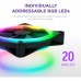 Кулер до корпусу NZXT F120RGB Duo-120mm Dual-sideRGB Fan-Tripl (RF-D12TF-B1)