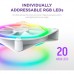 Кулер до корпусу NZXT F120RGB Duo-120mm Dual-sideRGB Fan-Tripl (RF-D12TF-W1)