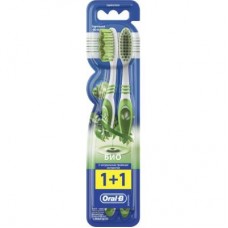 Зубна щітка Oral-B Бiо 40 середня 2 шт. (3014260104757)