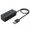 Концентратор Orico USB 3.0 4 port (W5P-U3-030-BK-BP) (CA912735)