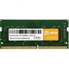 Модуль памяти для ноутбука SoDIMM DDR4 8GB 2666 MHz ATRIA (UAT42666CL19SK1/8)